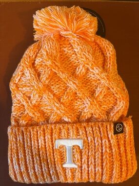 Tennessee Vols Orange Knit Pom Beanie